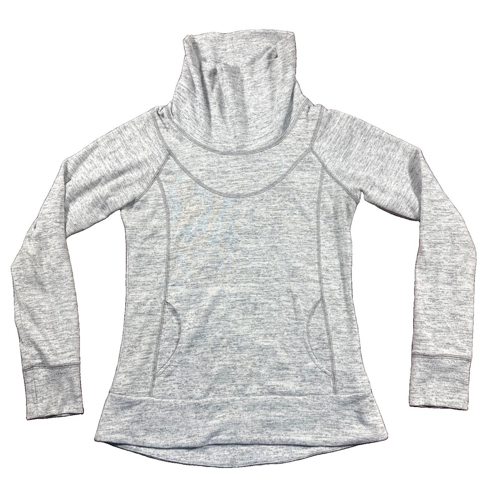 Kuhl Women's Lea Pullover Cowl Funnel Neck Sweater XS Gray Shirt Long Sleeve